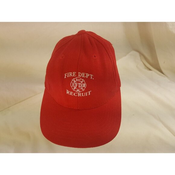 FIRE DEPT RECRUIT Cap Trucker Hat Snapback Baseball Kid N Kap Magic Headwear - Picture 3 of 11